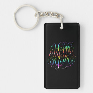 Happy New Year New Year's Eve Party Countdown Key Ring