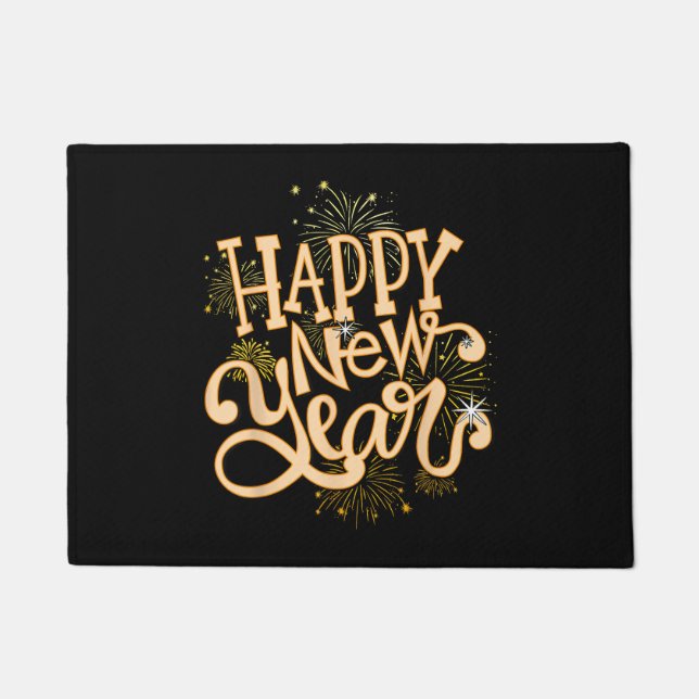 Happy New Year New Years Eve Party Women Men Famil Doormat (Front)