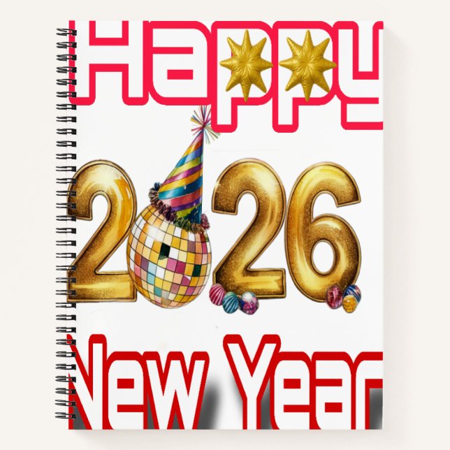 Happy New year  Notebook (Front)