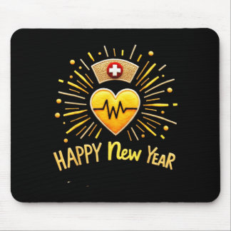 Happy New Year Nurse Mouse Mat