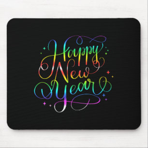 Happy New Year Nye Years Eve Family Party Countdow Mouse Mat