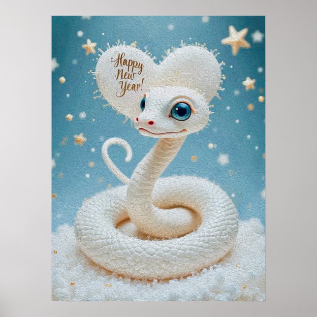 Happy New Year of the Snake Poster (Front)