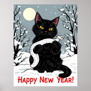 Happy New Year of the Snake Poster