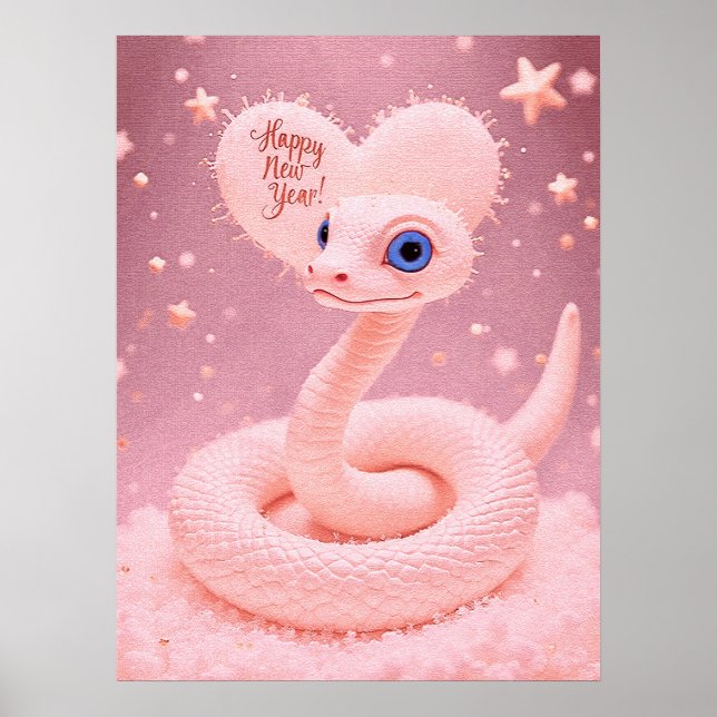 Happy New Year of the Snake Poster (Front)
