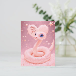 Happy New Year of the Snake Poster Postcard