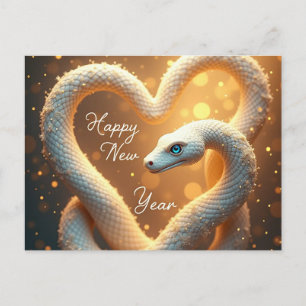 Happy New Year of the Wood Snake Holiday Postcard