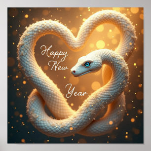 Happy New Year of the Wood Snake Poster