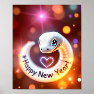 Happy New Year of the Wood Snake Poster