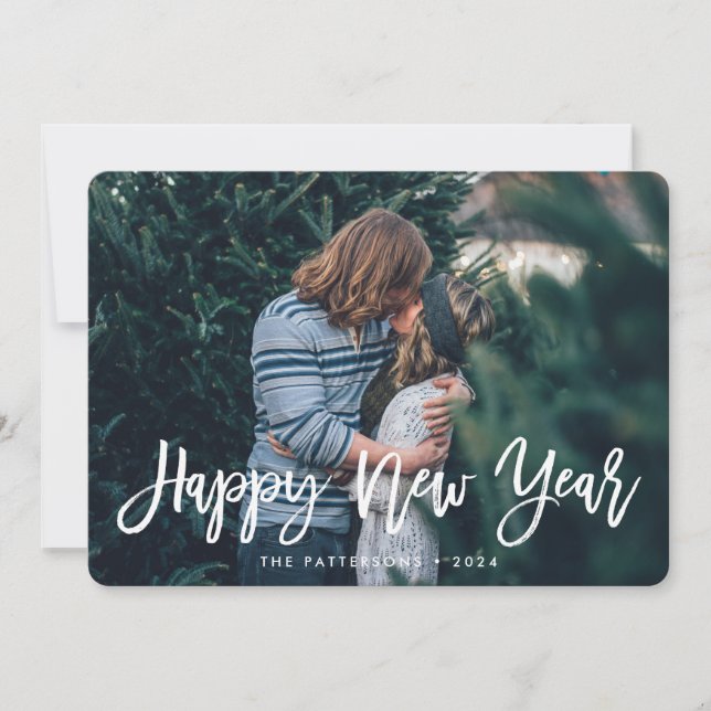Happy New Year Overlay | Holiday Photo Card (Front)
