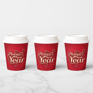 Happy New Year  Paper Cups
