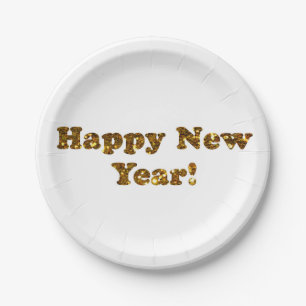 Happy New Year! Paper Plate