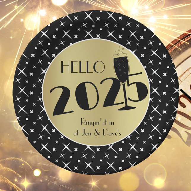 Happy New Year Paper Plate (Creator Uploaded)