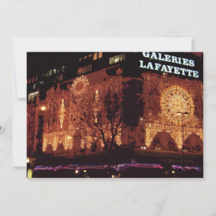 Happy New Year! Paris Christmas lights Thank You C Card