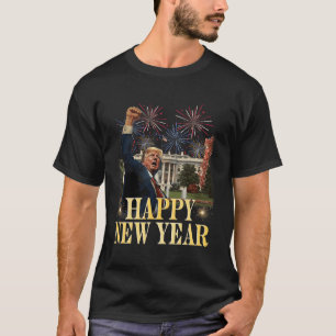 Happy New Year Party 2025 Trump 2024 Take America  T-Shirt