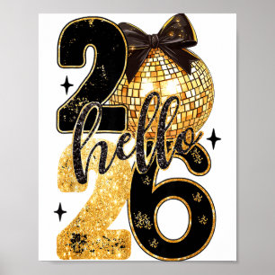 Happy New Year Party 2026 Ballon Family Matching M Poster