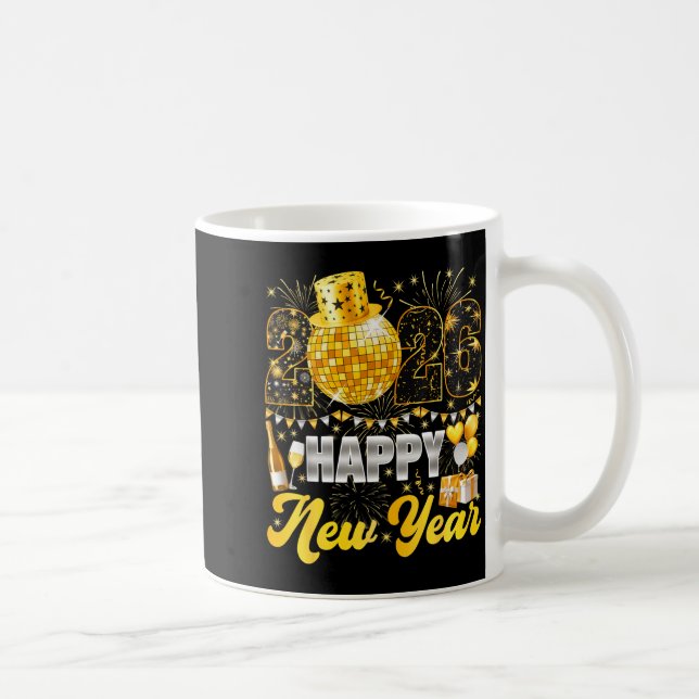 Happy New Year Party 2026 Balloon Family Matching  Coffee Mug (Right)