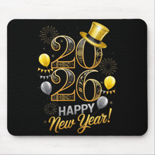 Happy New Year Party 2026 Family Matching Balloon  Mouse Mat
