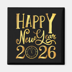 Happy New Year Party 2026 Family Matching Magnet