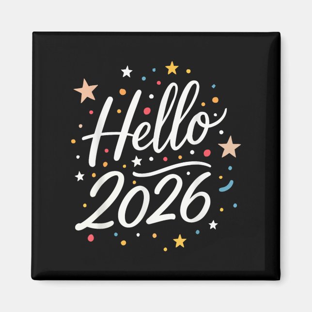 Happy New Year Party 2026 Family Matching Men Wome Magnet (Front)