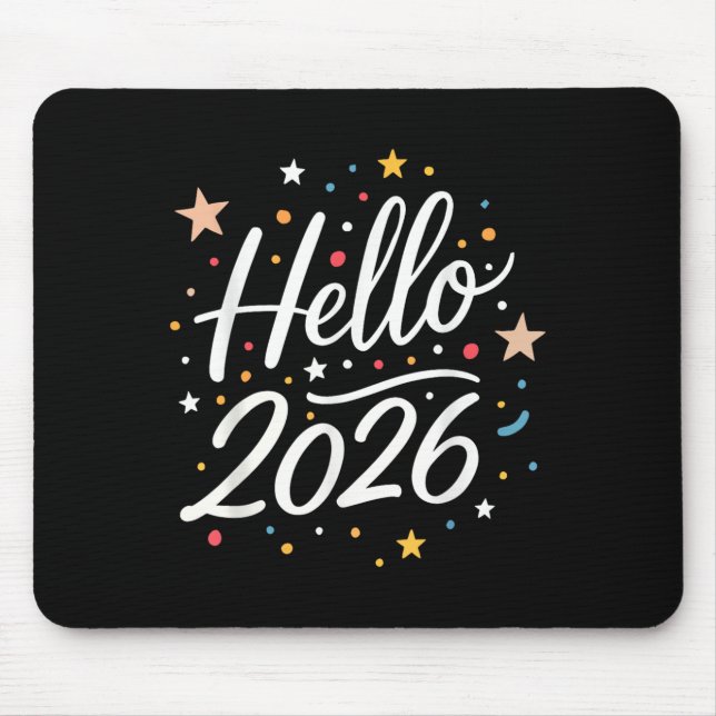 Happy New Year Party 2026 Family Matching Men Wome Mouse Mat (Front)
