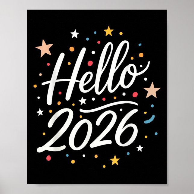 Happy New Year Party 2026 Family Matching Men Wome Poster (Front)