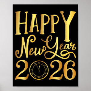 Happy New Year Party 2026 Family Matching  Poster