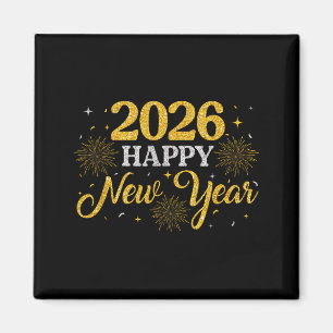Happy New Year Party 2026 Fireworks Family Matchin Magnet