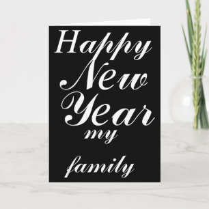 Happy New Year Party 2026 Funny Balloon My Family Card
