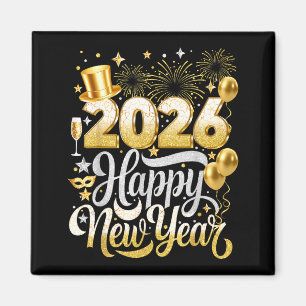 Happy New Year Party 2026 Nye Funny Family Matchin Magnet