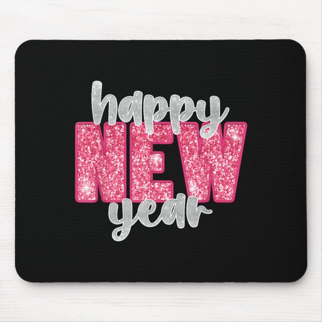 Happy New Year Party 2026 Nye Funny Family Matchin Mouse Mat (Front)