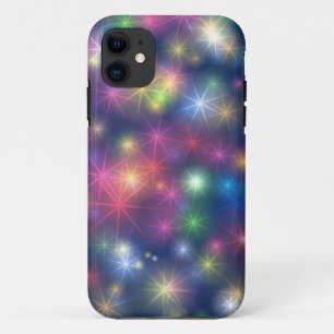 Happy New Year Party Glitter Stars iPhone 11 Case