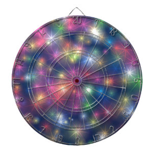 Happy New Year Party Glitter Stars Dartboard