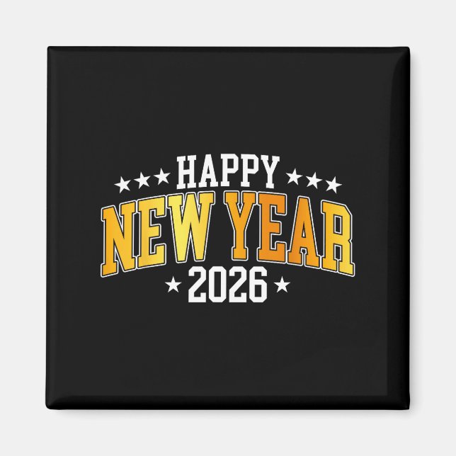 Happy New Year Party New Years Eve 2026 Fireworks  Magnet (Front)