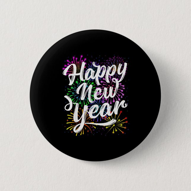 Happy New Year Party Supplies 2026 Family Matching 6 Cm Round Badge (Front)