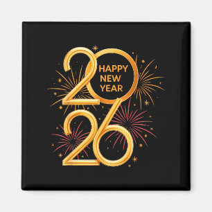 Happy New Year Party Supplies 2026 Family Matching Magnet