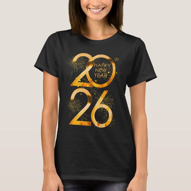 Happy New Year Party Supplies 2026 Family Matching T-Shirt (Front)