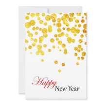 Happy New Year Photo Card | Lucky Gold Coins