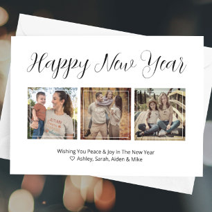Happy New Year Photo Collage Card