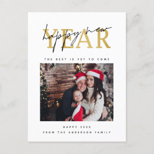 Happy New Year Photo Postcard