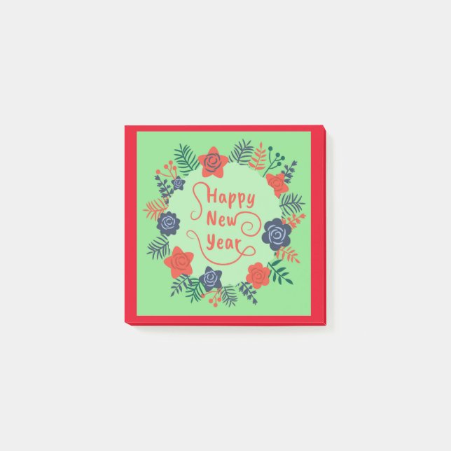 HAPPY NEW YEAR  POST-IT NOTES (Front)