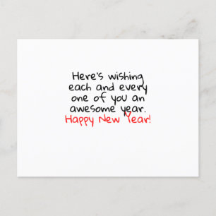 HAPPY NEW YEAR POSTCARD