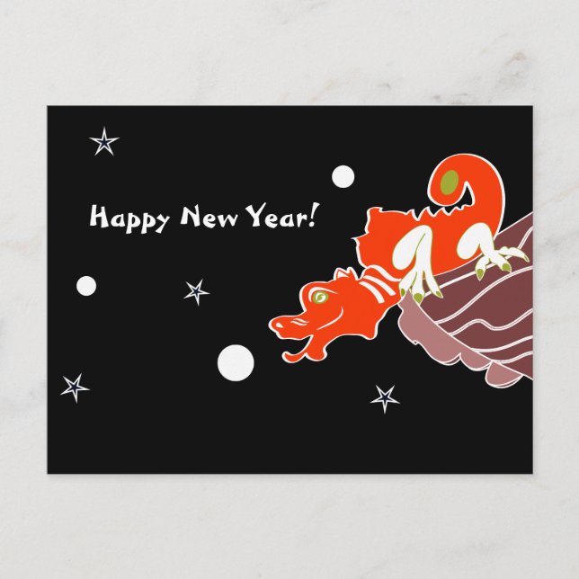 Happy New Year Postcard (Front)