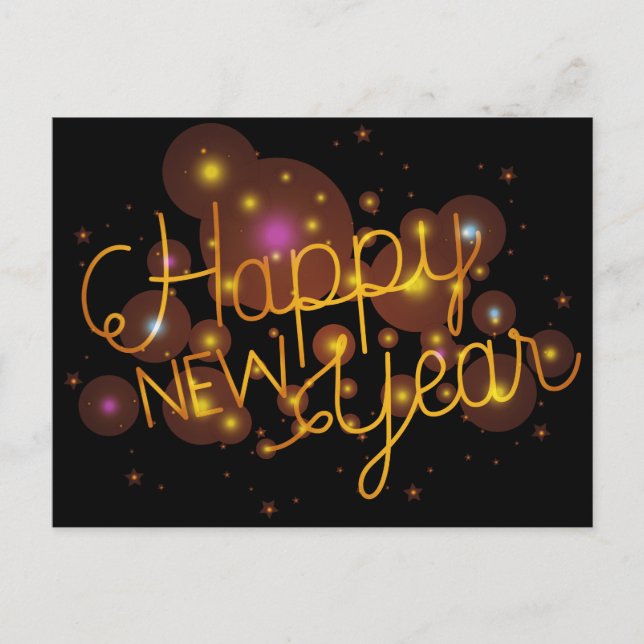 Happy New Year Postcard (Front)