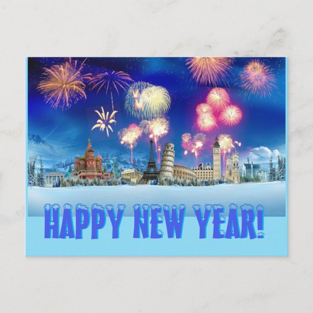 Happy New Year! Postcard (Front)