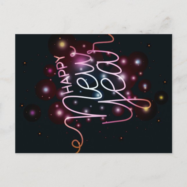 Happy New Year Postcard (Front)