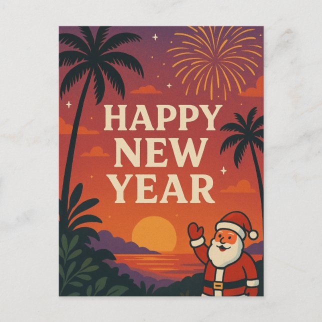 Happy New Year Postcard (Front)