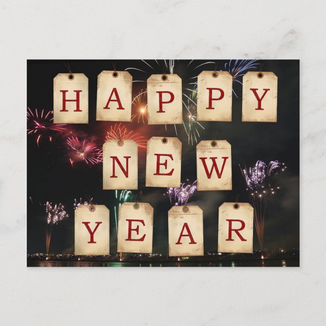 Happy New Year Postcard (Front)