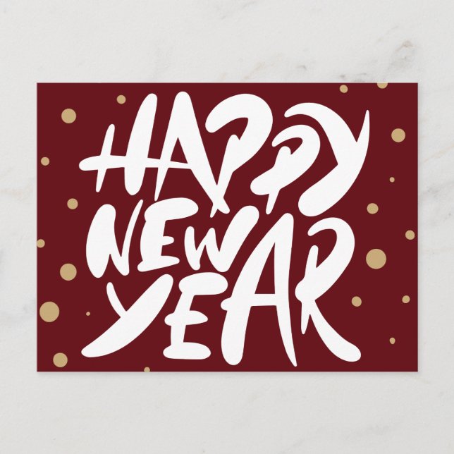 Happy New Year Postcard (Front)