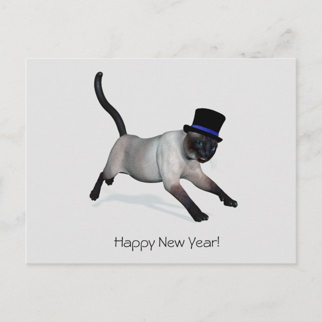 Happy New Year Postcard (Front)