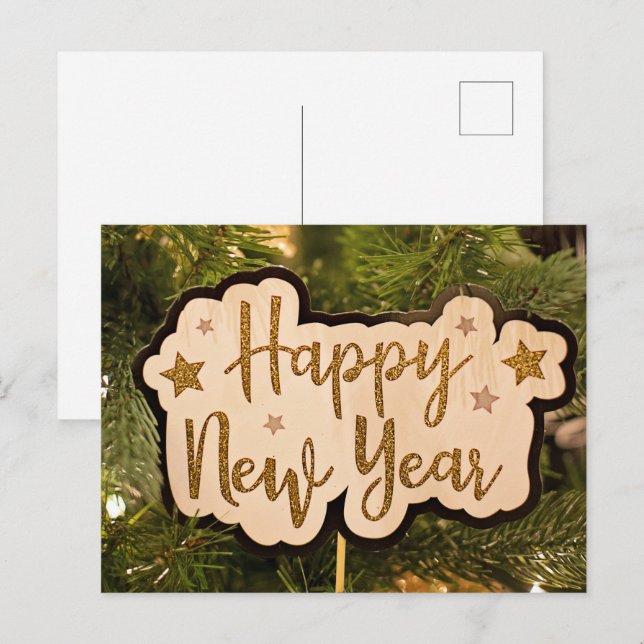 Happy New Year Postcard (Front/Back)